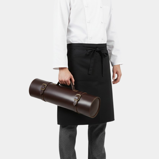 Tuscania Genuine Leather Knife Roll 10 Pockets