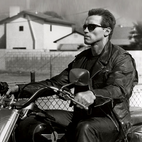 Terminator 2 Arnold Schwarzenegger Leather Jacket