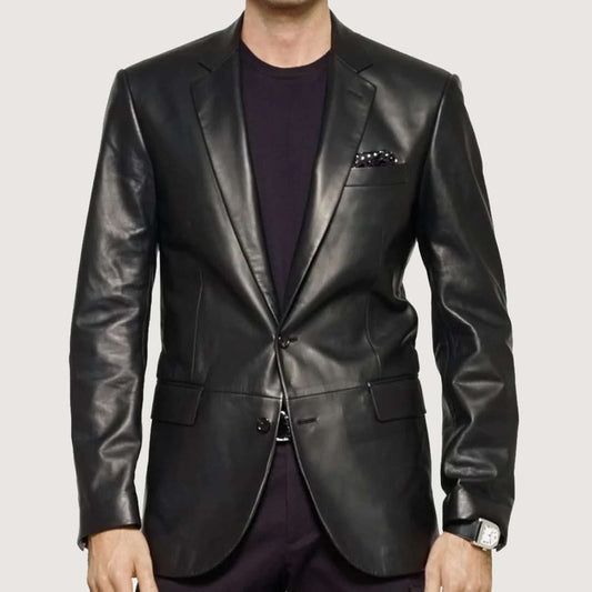Genuine Leather Blazer for Men