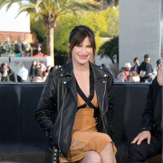 Kathryn Hahn Leather Jacket