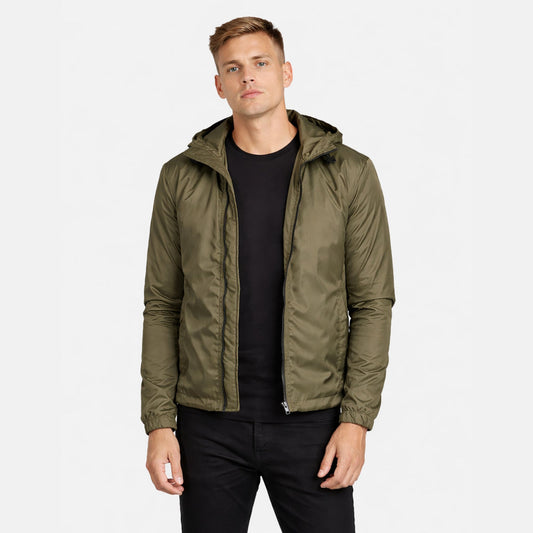 Jimmy Green Hooded Windbreaker Jacket