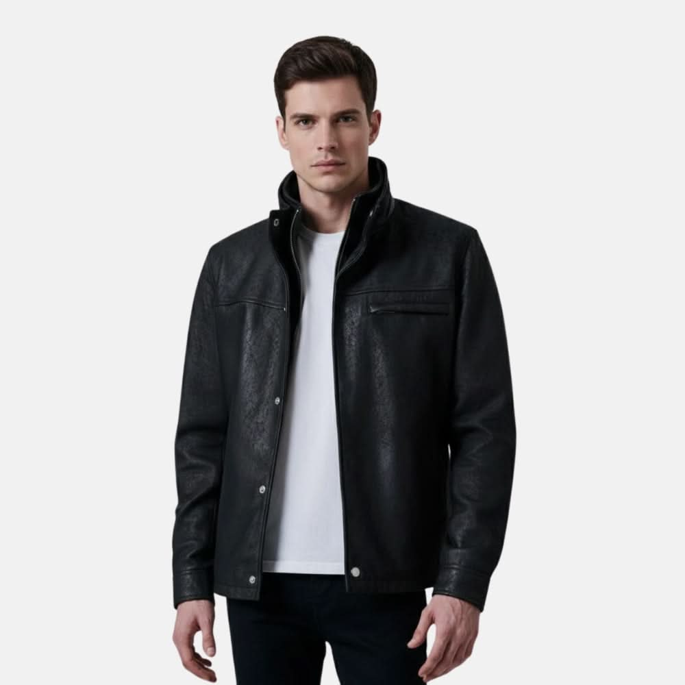 Sean Black Snuffed Classic Jacket