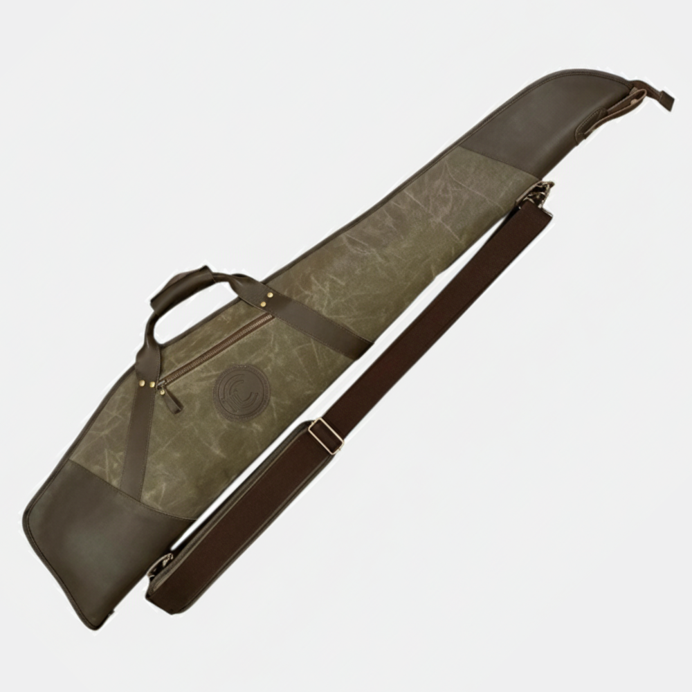 Green Waxed Canvas Rifle Scoped Case