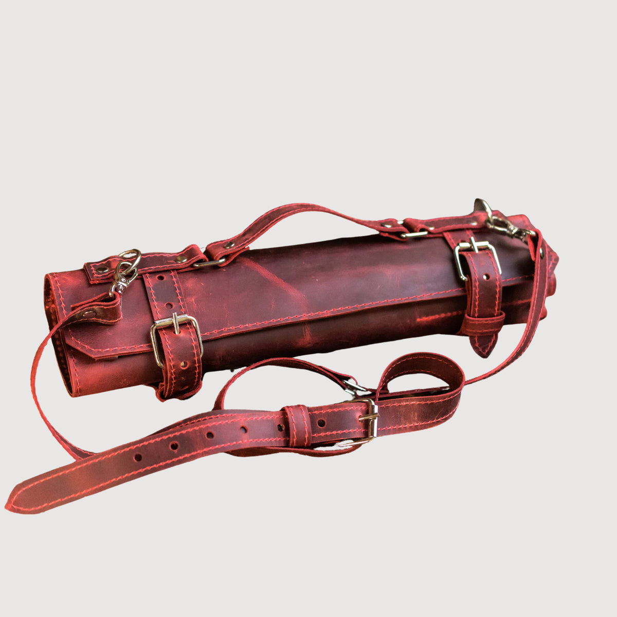 Kitchen Accessories Leather Chef Knife Roll