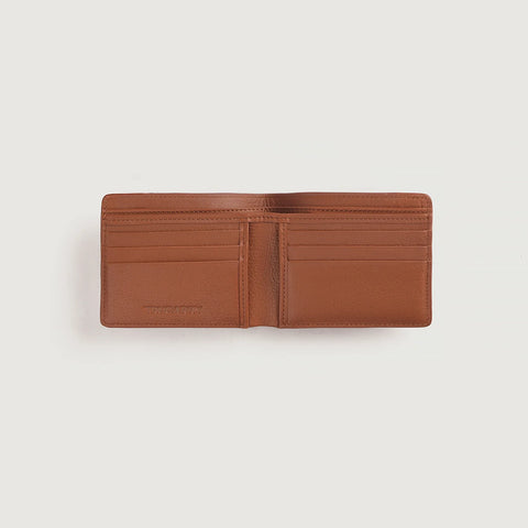 Voren Brown Leather Bi-fold Wallet