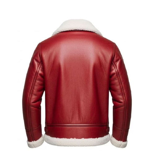 Christmas Leather Jacket Men – Red Santa Jacket