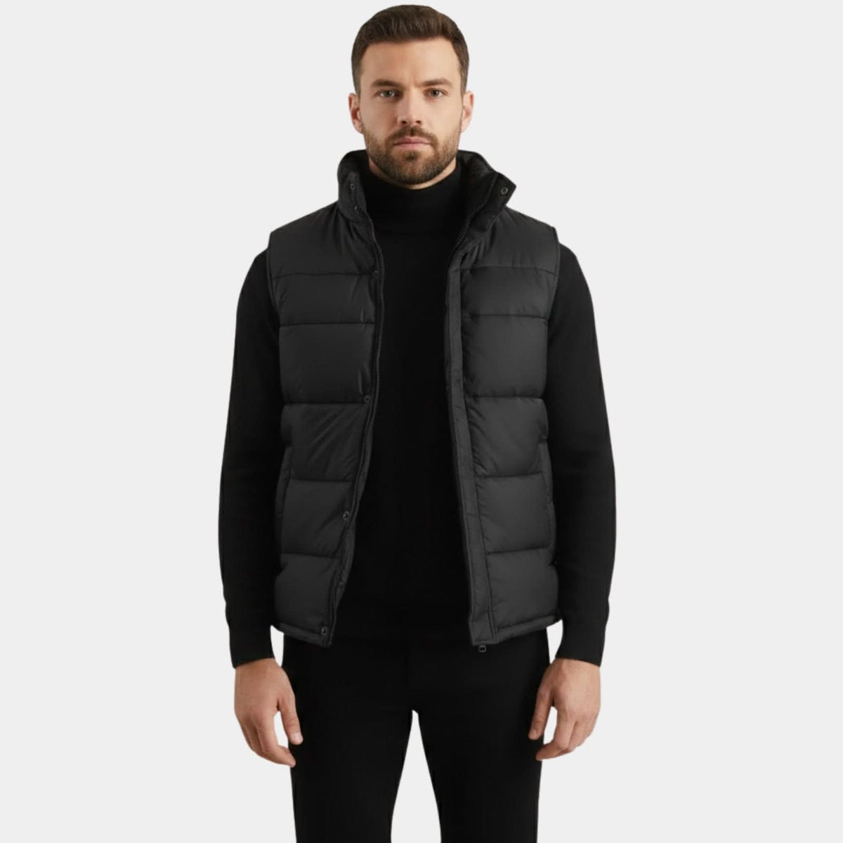 Bryan Black Puffer Vest