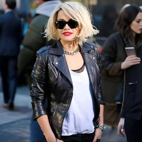 Rita Ora Leather Jacket