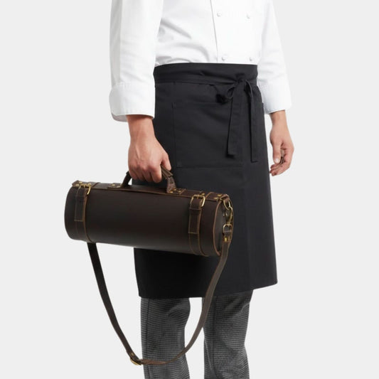 Dark Brown Chef Knife Roll
