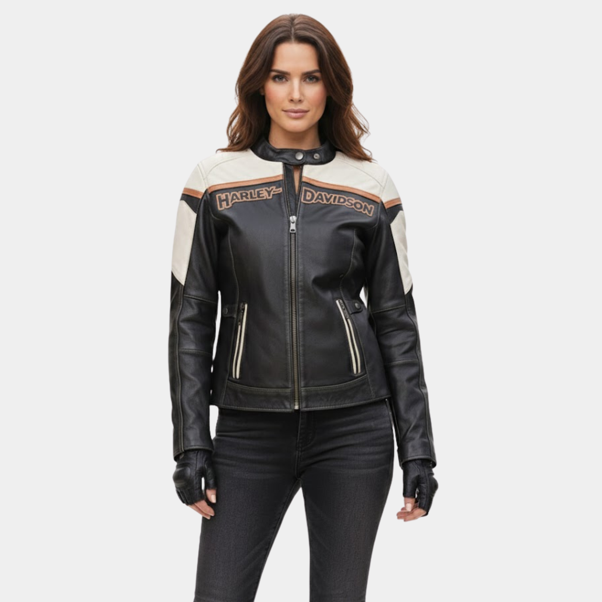 Women's H-D Triple Vent Miss Enthusiast II Leather Riding Jacket