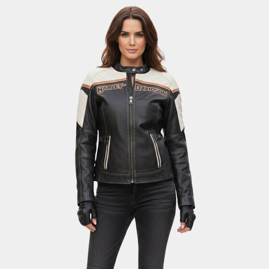 Women's H-D Triple Vent Miss Enthusiast II Leather Riding Jacket