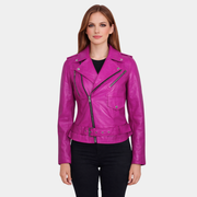 Pink Leather Jacket
