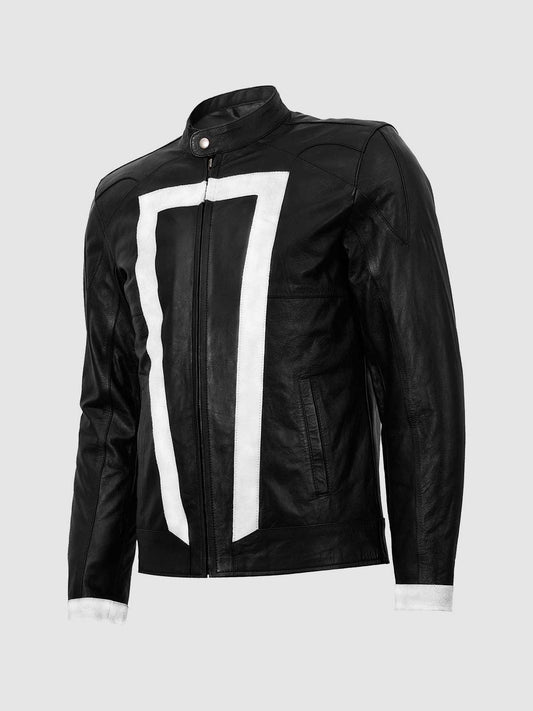Men's Black Biker Leather Jacket – Motorcycle Casual Style