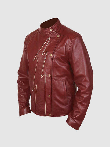 Red Biker Leather Jacket | Motorcycle Celebrity Style