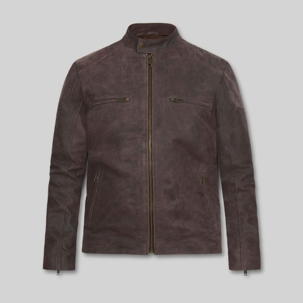 Captain America Leather Biker Jacket - Leather Clan