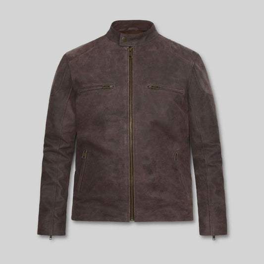 Captain America Leather Biker Jacket - Leather Clan