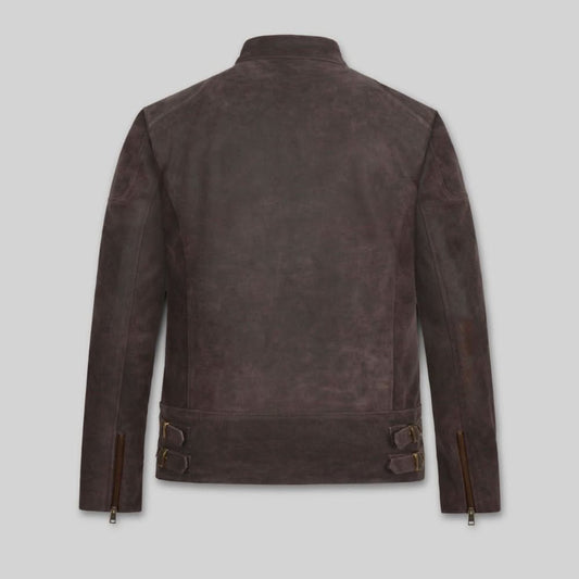 Captain America Leather Biker Jacket - Leather Clan