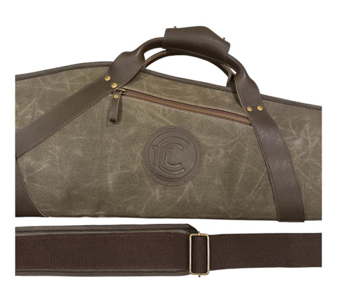 Green Waxed Canvas Rifle Scoped Case