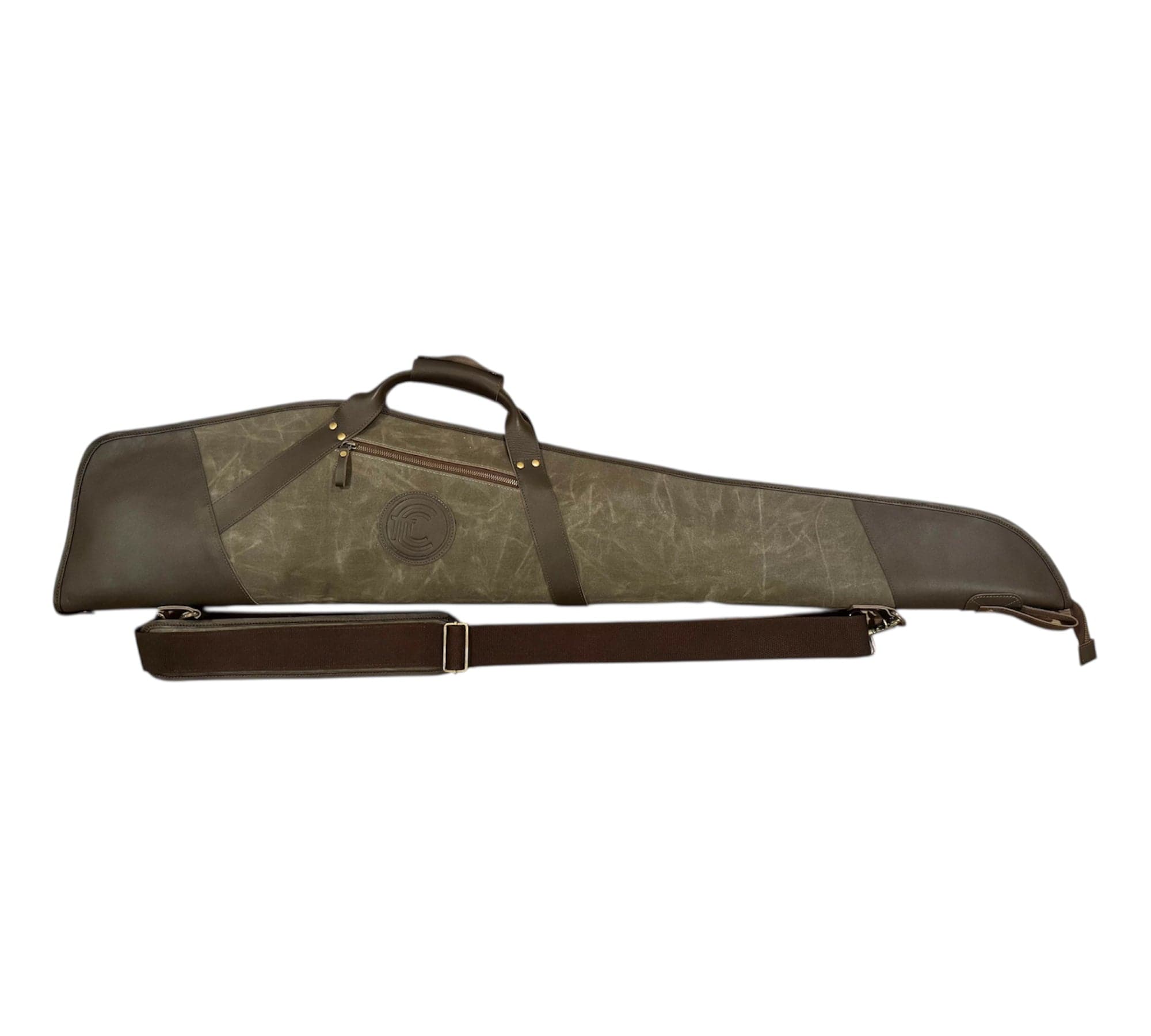 Green Waxed Canvas Rifle Scoped Case
