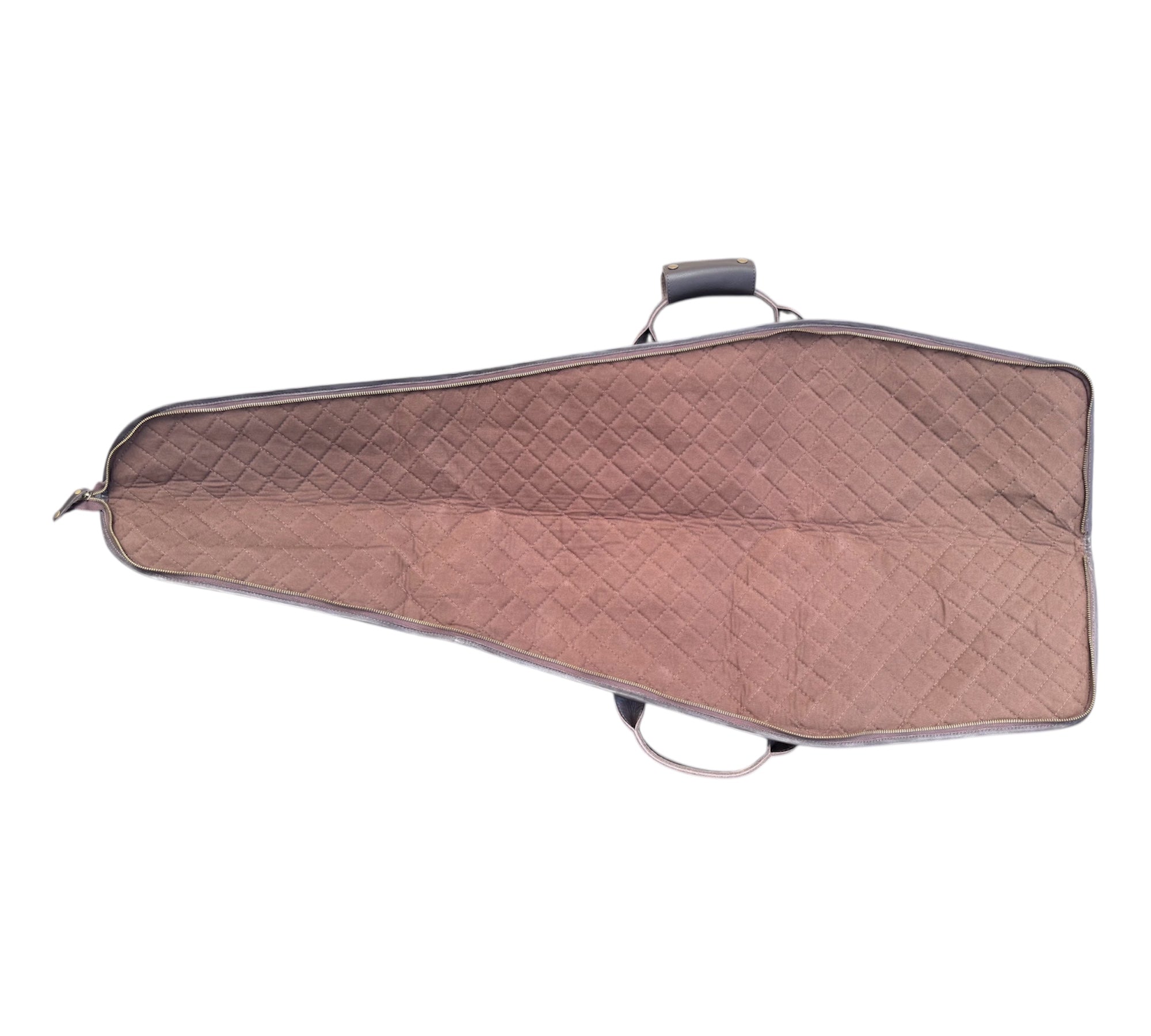 Leather Rifle Scoped Case
