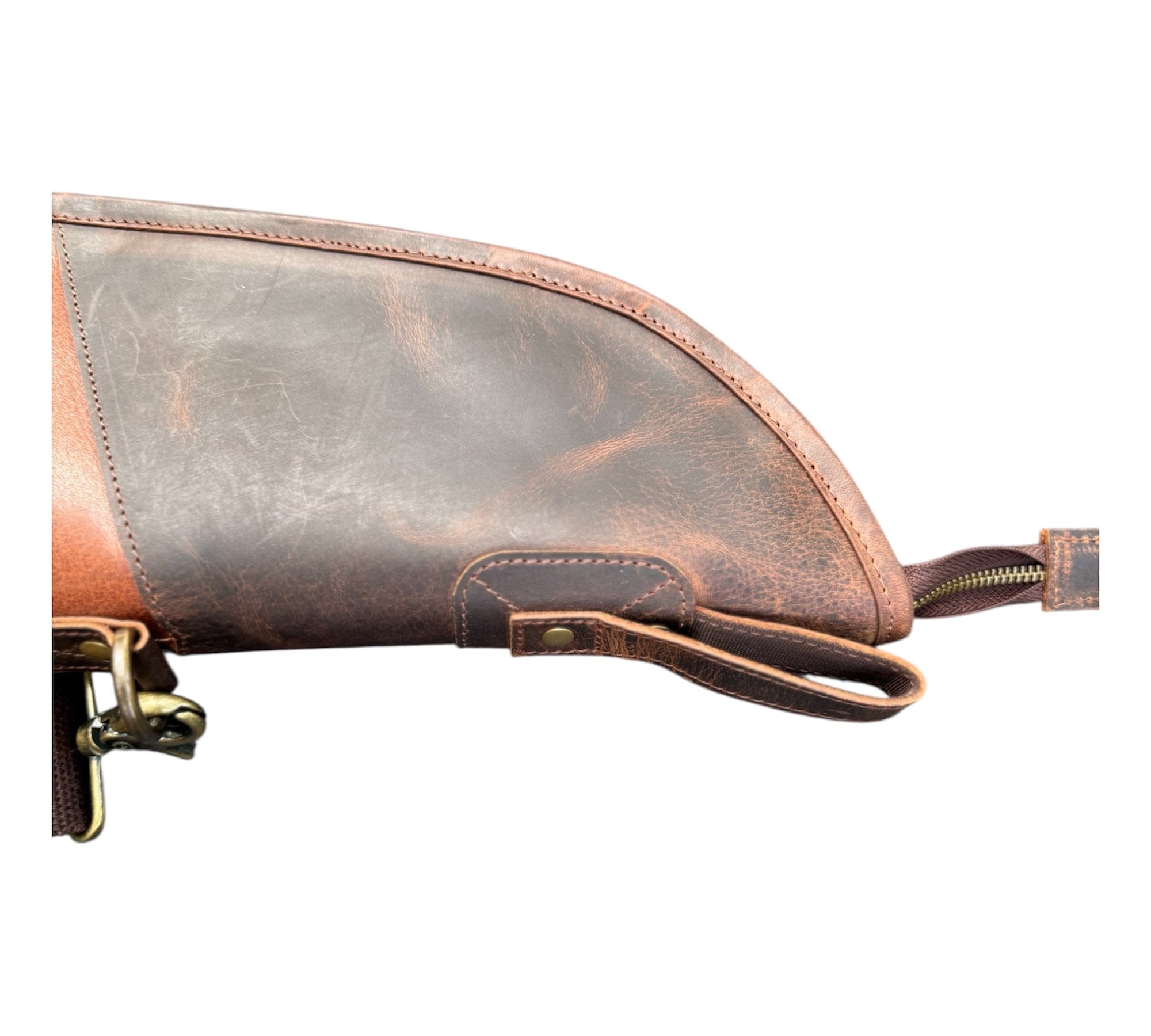 Leather Rifle Scoped Case