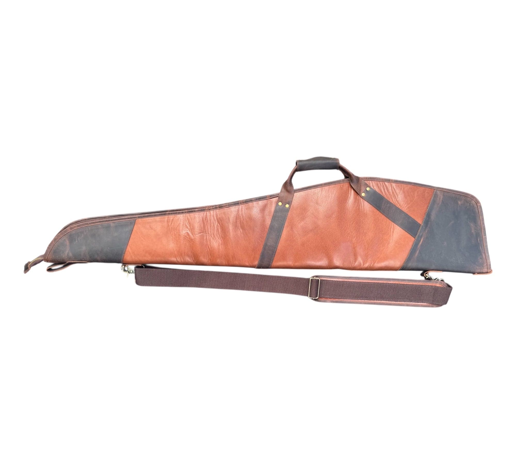 Leather Rifle Scoped Case
