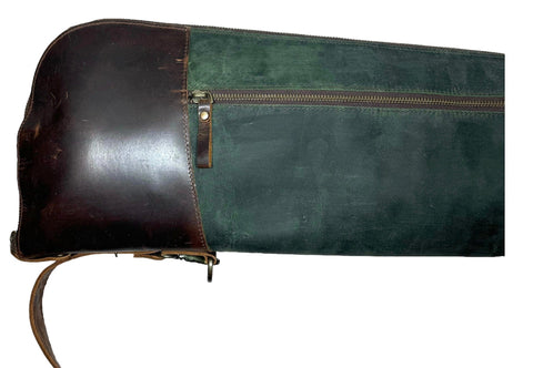 Shotgun Green Leather Case
