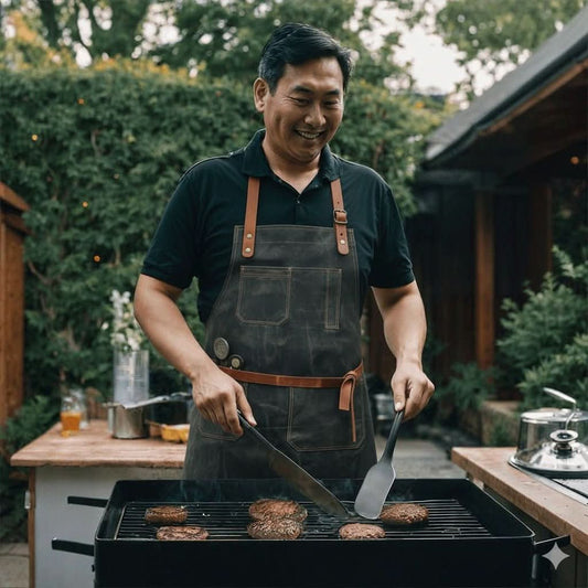 Grill Master's BBQ Apron - Leather Clan