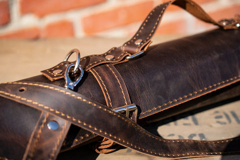 Custom Knife Leather Roll