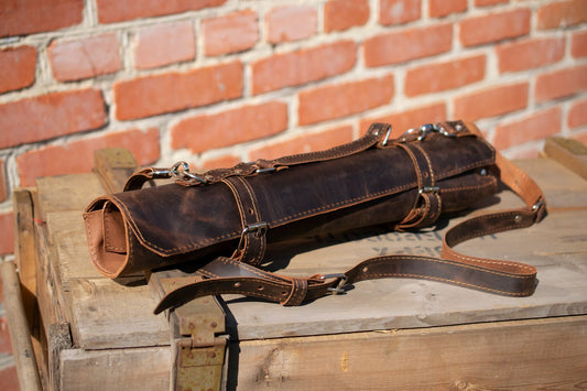 Custom Knife Leather Roll