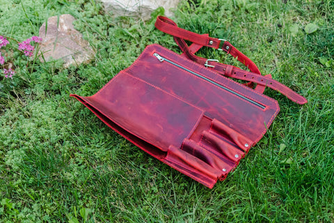 Kitchen Accessories Leather Chef Knife Roll