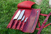 Kitchen Accessories Leather Chef Knife Roll