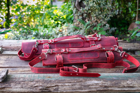 Kitchen Accessories Leather Chef Knife Roll