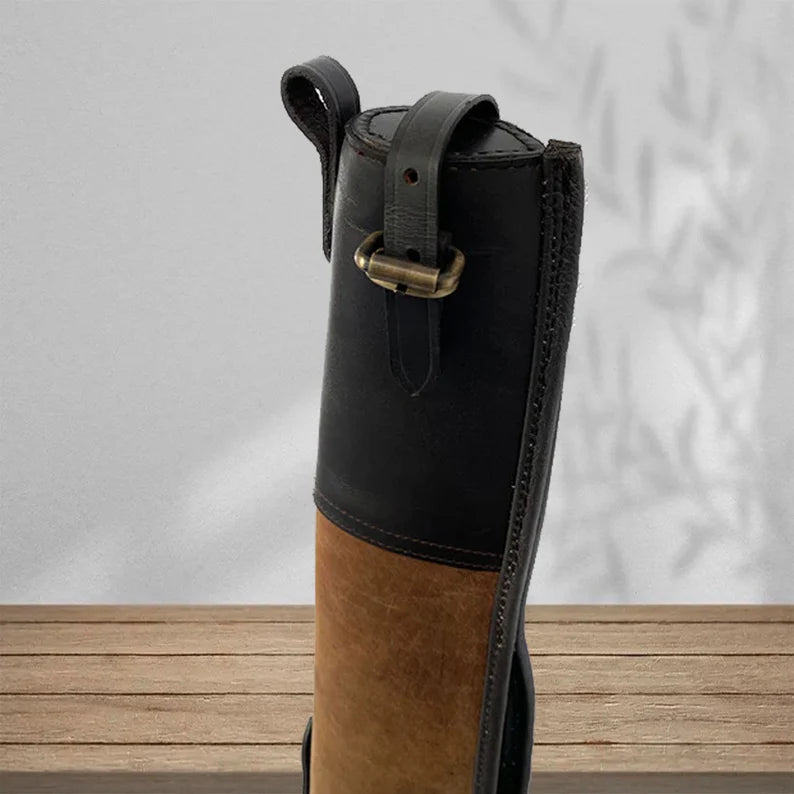 Leather Shotgun Slip Case Distressed Brown | Gift for Hunters