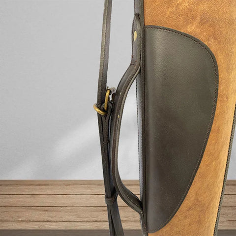 Leather Shotgun Slip Case Distressed Brown | Gift for Hunters
