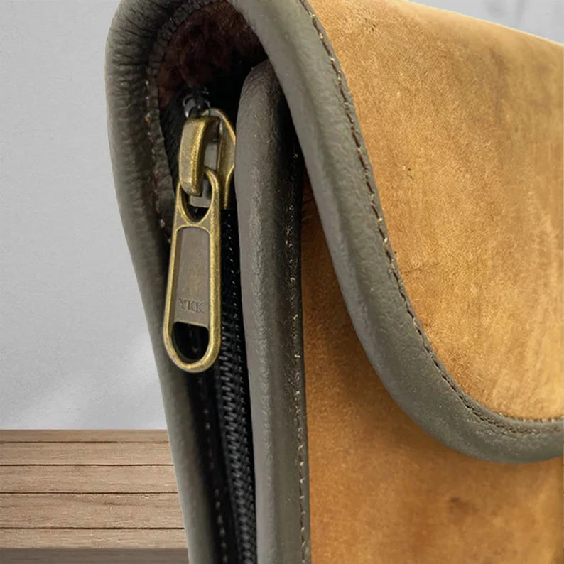 Leather Shotgun Slip Case Distressed Brown | Gift for Hunters