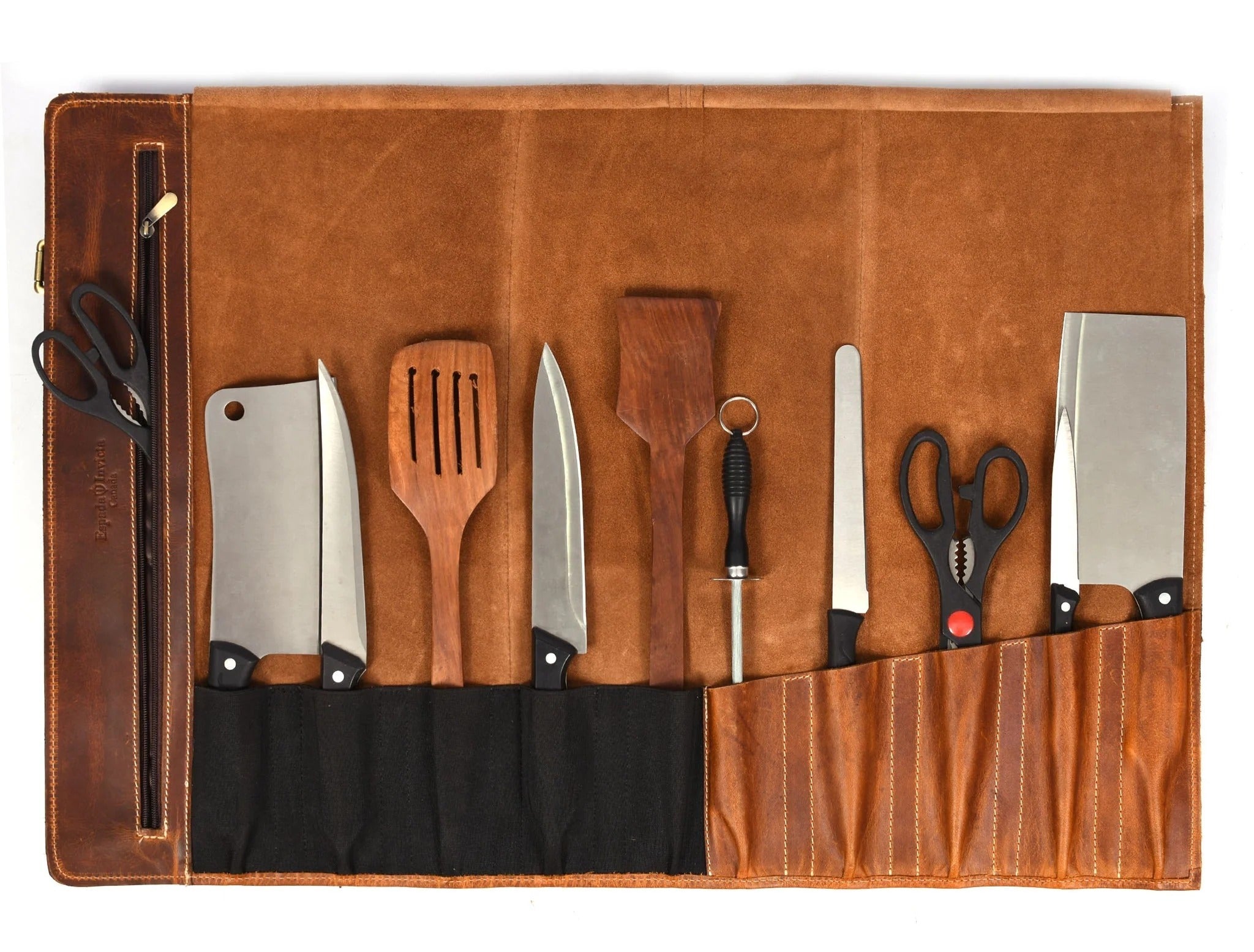 Torino Ranch Leather Chef Knife Roll