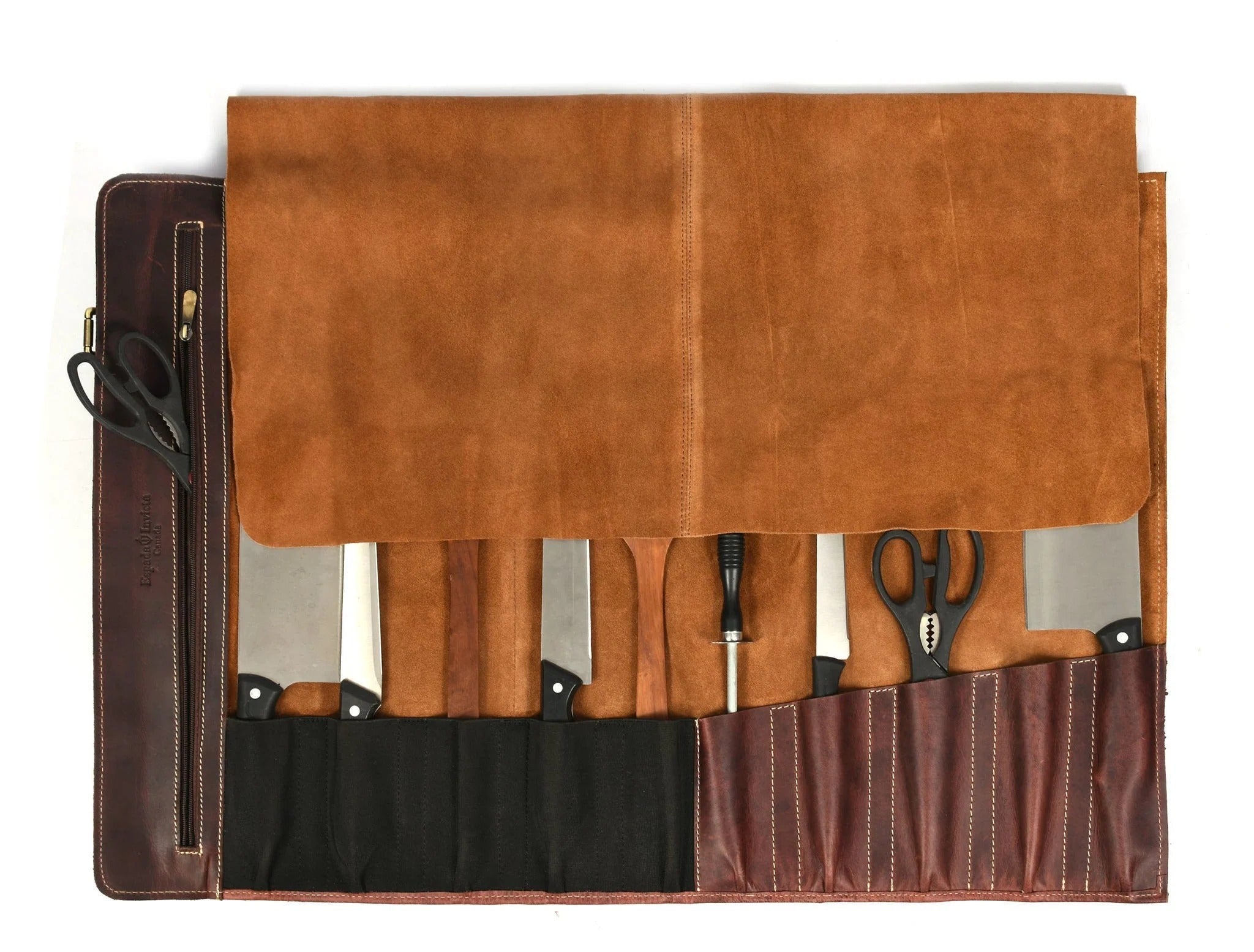 Torino Ranch Leather Chef Knife Roll