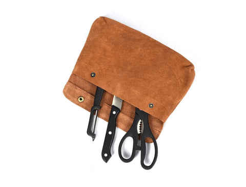 Torino Ranch Leather Chef Knife Roll