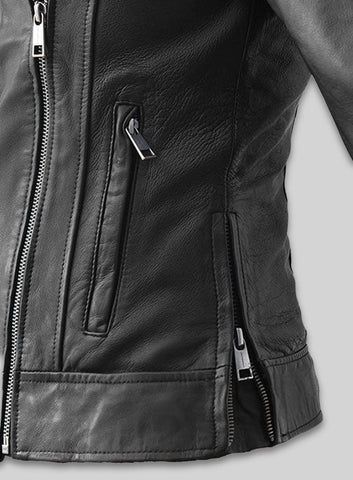 Karen Gillan Leather Jacket