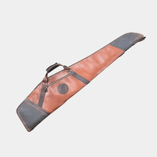 Leather Rifle Scoped Case - Leather Clan