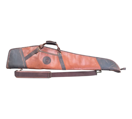Leather Rifle Scoped Case - Leather Clan