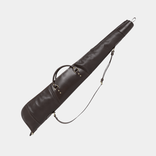 Leather Shotgun Case Dark Brown - Leather Clan