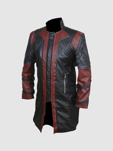 Men's Black Leather Coat | Classic Celebrity Style