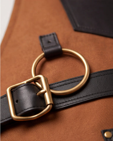 Brown Canvas Crossbody Blacksmith Apron