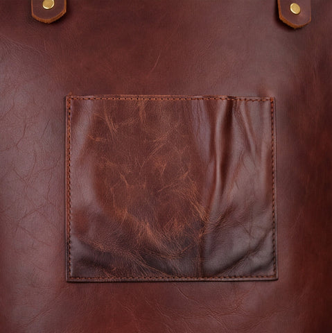 Full Grain Tan Brown Woodworking Leather Apron