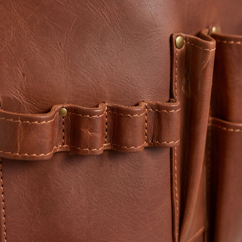 8 Pocket Leather Barber Apron