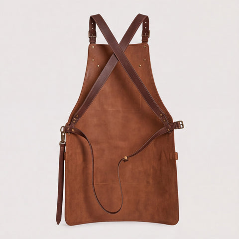 8 Pocket Leather Barber Apron