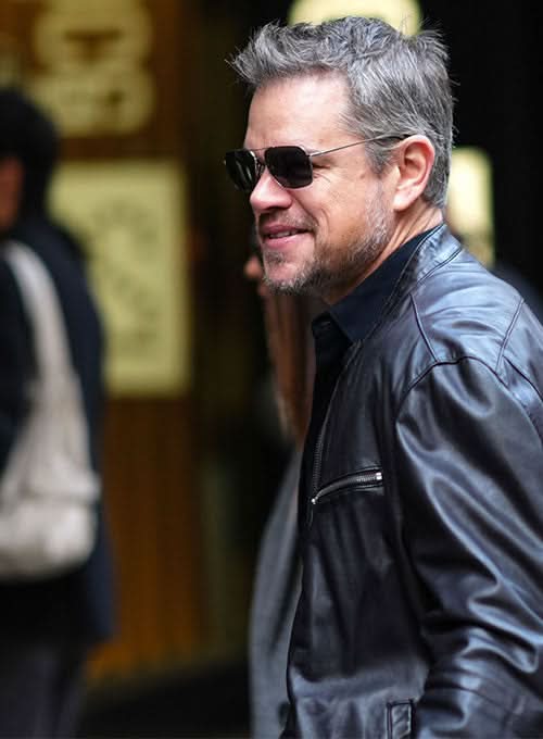 Matt Damon Leather Jacket - Leather Clan