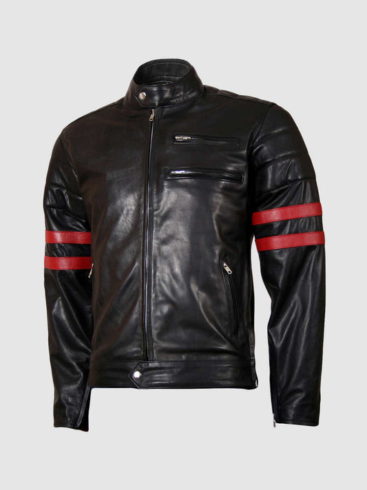 Men's Black Leather Jacket – Classic Casual Style